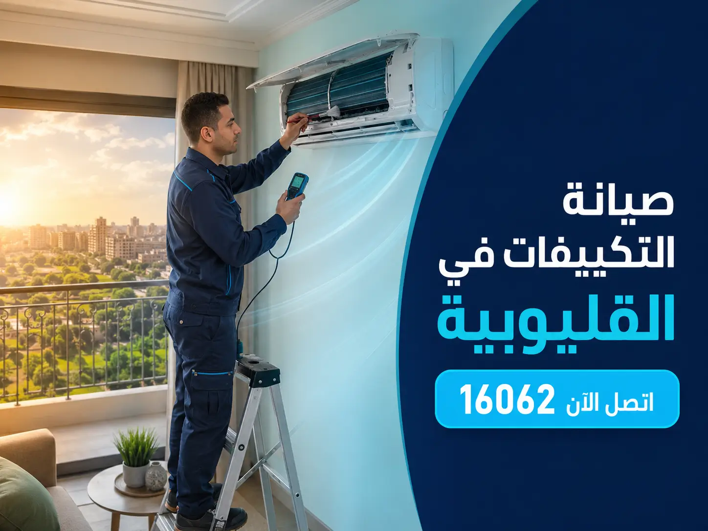 فني ايجينت سايت بيصلّح تكييف في القليوبية