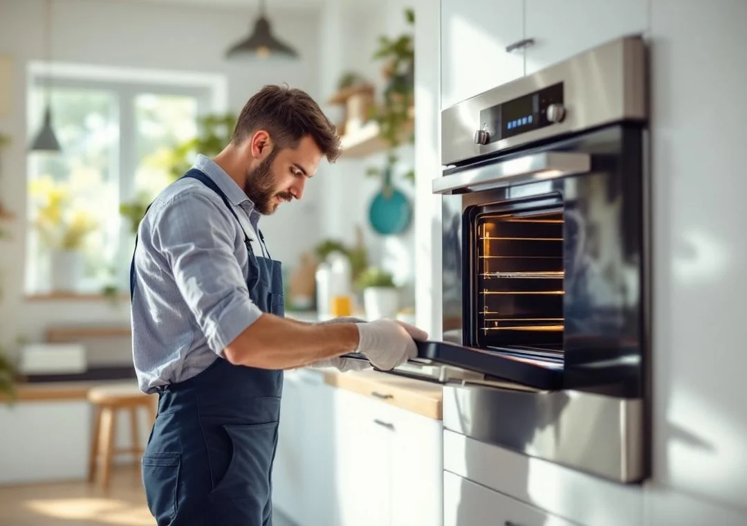 فني صيانة افران معتمد بيفحص Thermocouple وHeating Element لفرن بوش